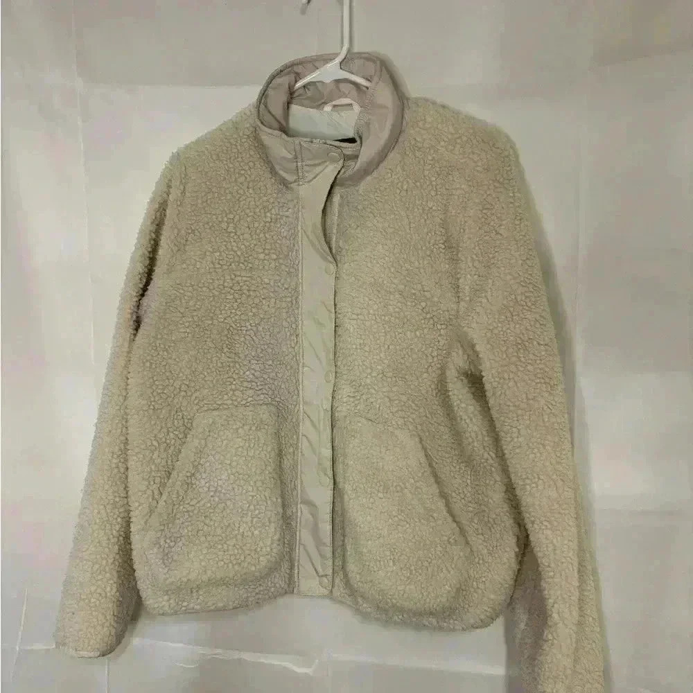 Womens size large Hollister brand Sherpa jacket, #A535